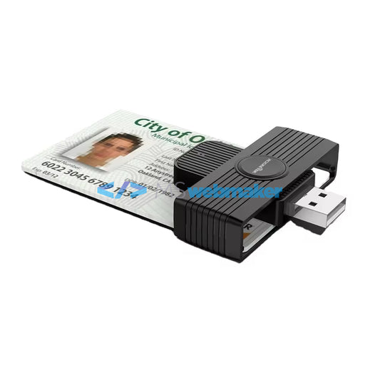 Rocketek EMV USB IC ID CAC Card Reader Writer – Smart Card Reader with ISO 7816 Support