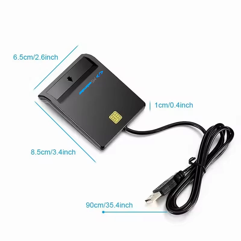 Rocketek USB 2.0 Sam Slot ATM EMV Card Reader – Smart SIM Card Reader Drive