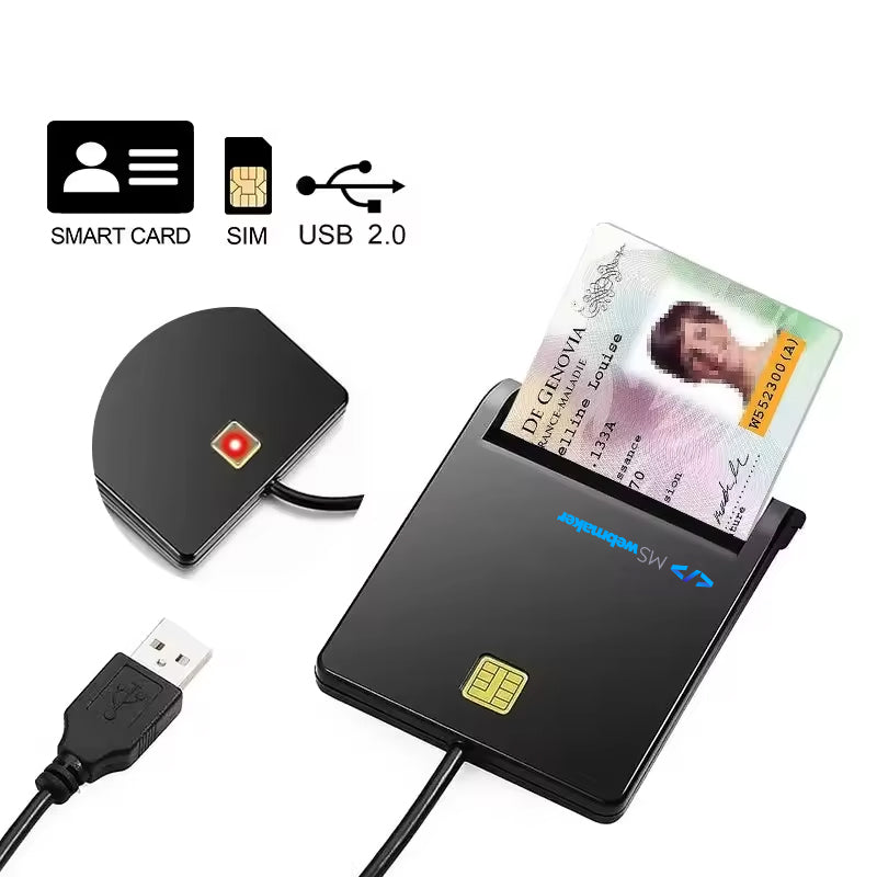 Rocketek USB 2.0 Sam Slot ATM EMV Card Reader – Smart SIM Card Reader Drive