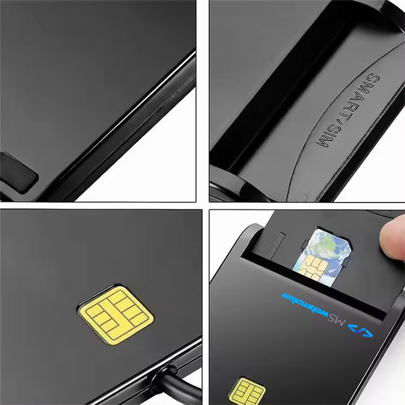 Rocketek USB 2.0 Sam Slot ATM EMV Card Reader – Smart SIM Card Reader Drive