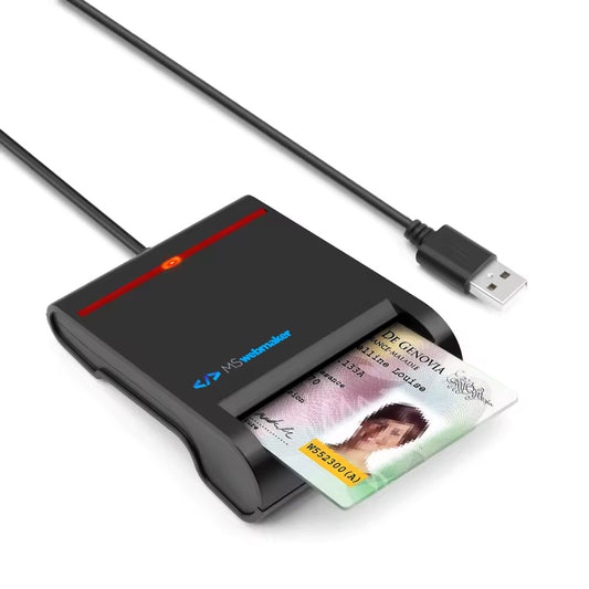 Rocketek RT-SCR1A EMV USB CAC DOD SIM ID Smart Card Reader – ISO 7816 Compatible